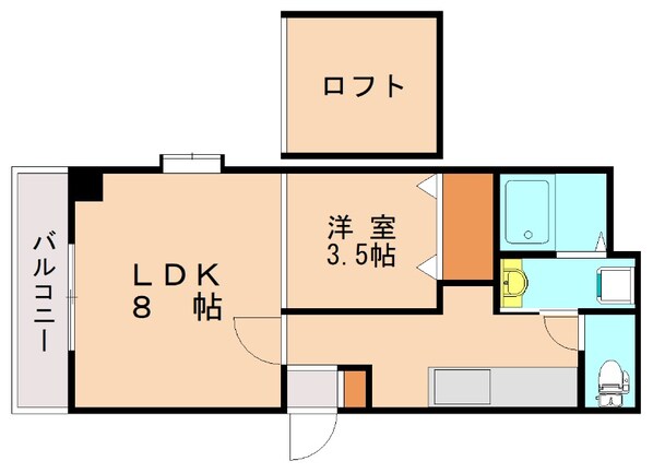 箱崎駅 徒歩3分 5階の物件間取画像